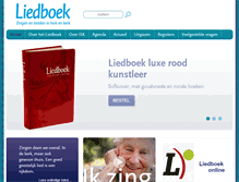 Tablet Screenshot of liedboek.nl